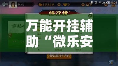 万能开挂辅助“微乐安徽麻将万能开挂器”开挂辅助脚本+详细开挂安装教程