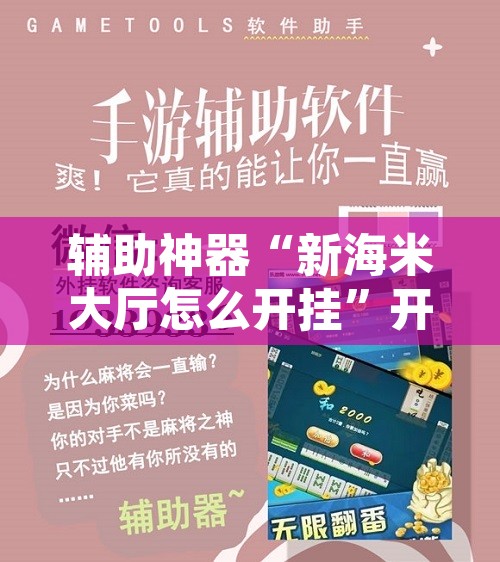 辅助神器“新海米大厅怎么开挂”开挂辅助脚本+详细开挂安装教程