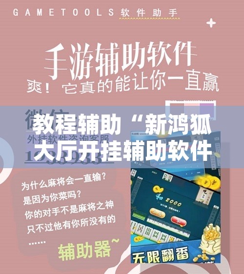教程辅助“新鸿狐大厅开挂辅助软件”附辅助神器开挂脚本详细步骤