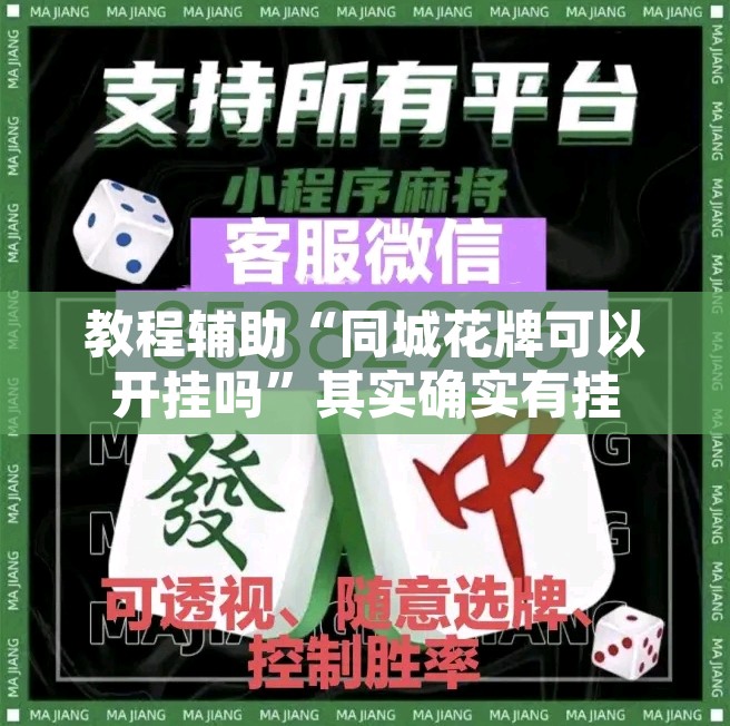 教程辅助“同城花牌可以开挂吗”其实确实有挂
