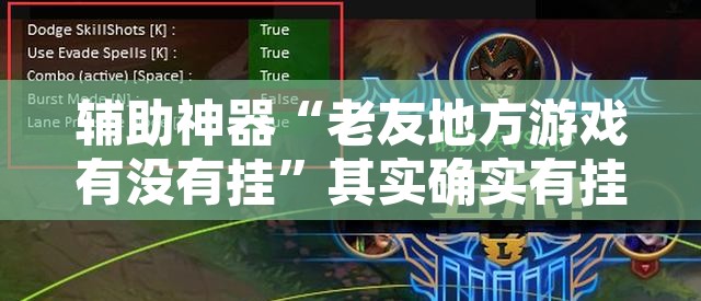 辅助神器“老友地方游戏有没有挂”其实确实有挂