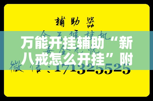 万能开挂辅助“新八戒怎么开挂	”附辅助神器开挂脚本详细步骤