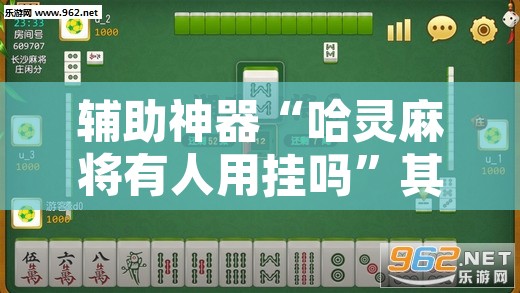 辅助神器“哈灵麻将有人用挂吗”其实确实有挂