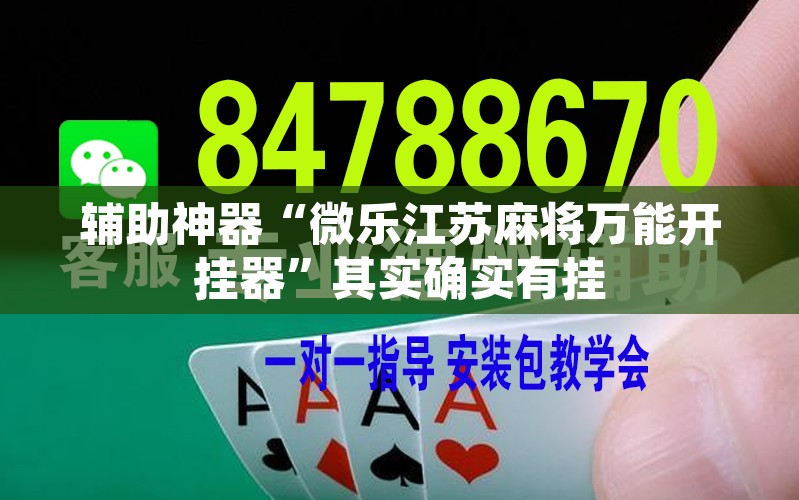辅助神器“微乐江苏麻将万能开挂器	”其实确实有挂