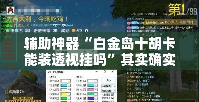 辅助神器“白金岛十胡卡能装透视挂吗	”其实确实有挂