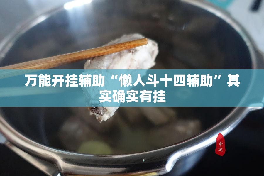 万能开挂辅助“懒人斗十四辅助	”其实确实有挂