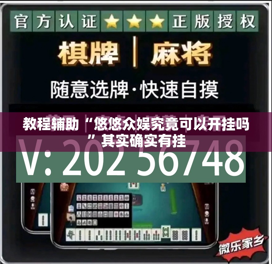 教程辅助“悠悠众娱究竟可以开挂吗”其实确实有挂