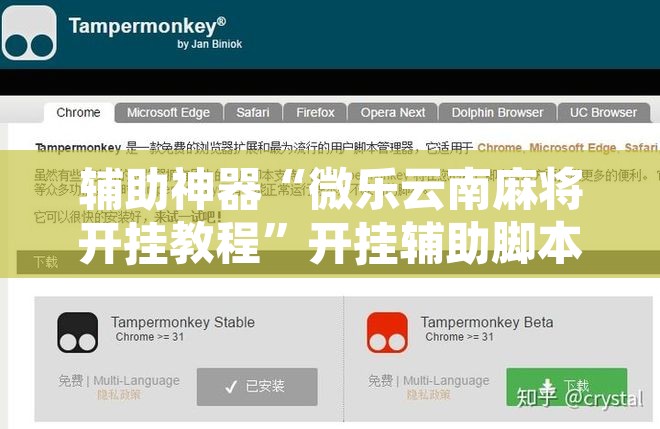 辅助神器“微乐云南麻将开挂教程	”开挂辅助脚本+详细开挂安装教程
