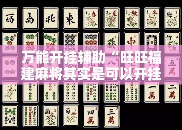 万能开挂辅助“旺旺福建麻将其实是可以开挂	”其实确实有挂