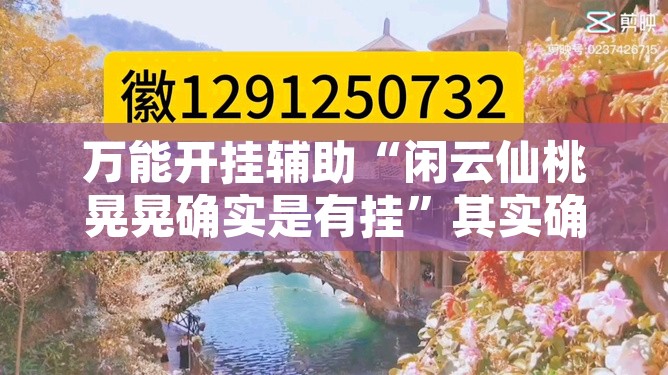 万能开挂辅助“闲云仙桃晃晃确实是有挂”其实确实有挂