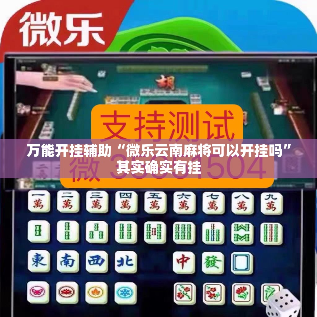 万能开挂辅助“微乐安徽麻将万能开挂器”其实确实有挂