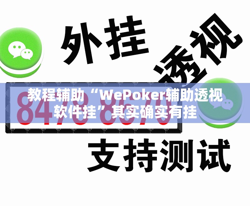 教程辅助“WePoker辅助透视软件挂”其实确实有挂