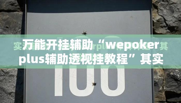 万能开挂辅助“wepokerplus辅助透视挂教程”其实确实有挂