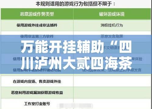 万能开挂辅助“四川泸州大贰四海茶馆透视挂”开挂辅助脚本+详细开挂安装教程