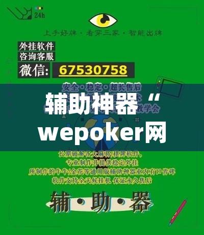 辅助神器“wepoker网页版辅助挂开挂教程”开挂辅助脚本+详细开挂安装教程