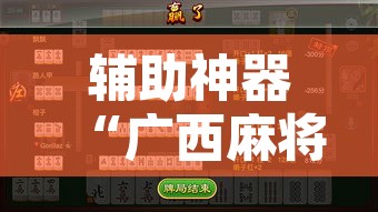 辅助神器“广西麻将开挂神器”附辅助神器开挂脚本详细步骤