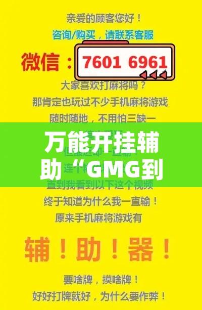 万能开挂辅助“GMG到底是不是有透视挂吗”其实确实有挂
