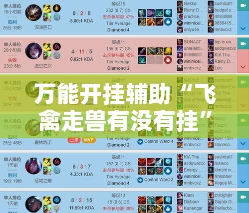 万能开挂辅助“飞禽走兽有没有挂”开挂辅助脚本+详细开挂安装教程