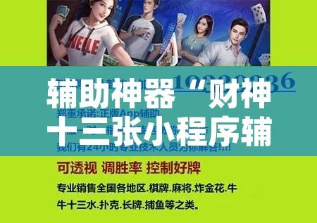 辅助神器“财神十三张小程序辅助	”附辅助神器开挂脚本详细步骤