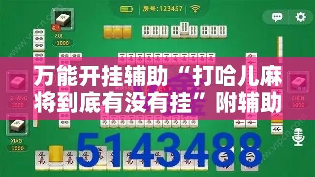 万能开挂辅助“打哈儿麻将到底有没有挂	”附辅助神器开挂脚本详细步骤