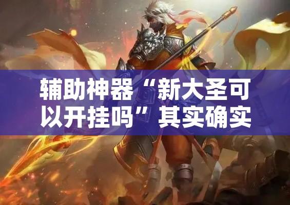 辅助神器“新大圣可以开挂吗	”其实确实有挂