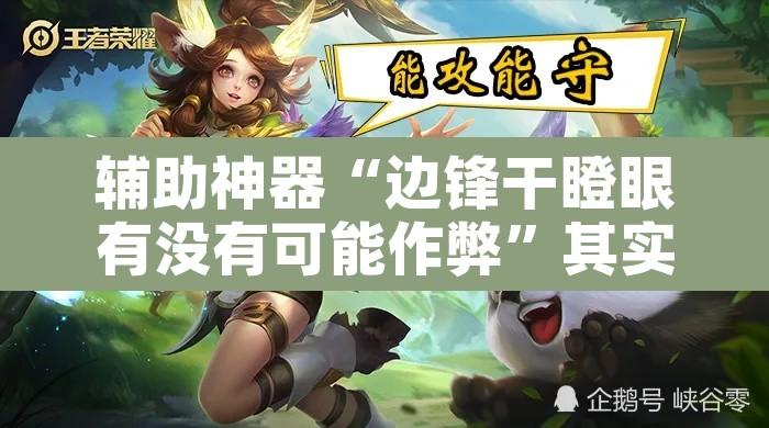 辅助神器“边锋干瞪眼有没有可能作弊	”其实确实有挂