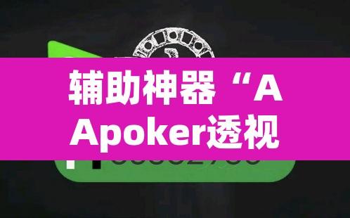 辅助神器“AApoker透视辅助下载”其实确实有挂