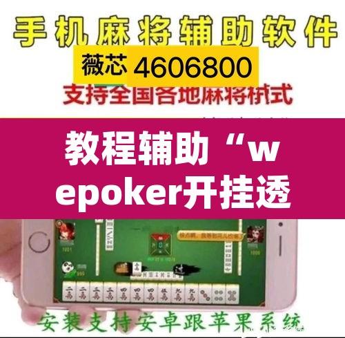 教程辅助“wepoker开挂透视辅助”其实确实有挂