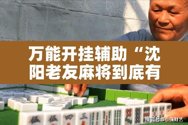 万能开挂辅助“沈阳老友麻将到底有没有挂	”其实确实有挂