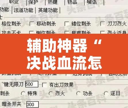 辅助神器“决战血流怎么一直输	”开挂辅助脚本+详细开挂安装教程