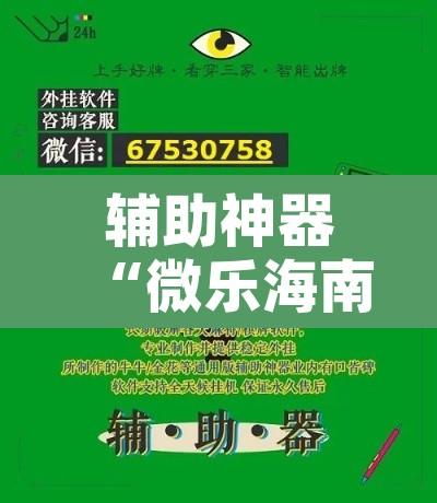 辅助神器“微乐海南麻将万能开挂器	”开挂辅助脚本+详细开挂安装教程