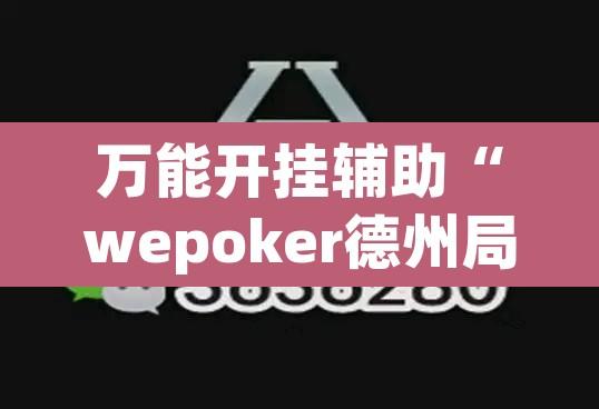 万能开挂辅助“wepoker德州局透视挂专用”附辅助神器开挂脚本详细步骤