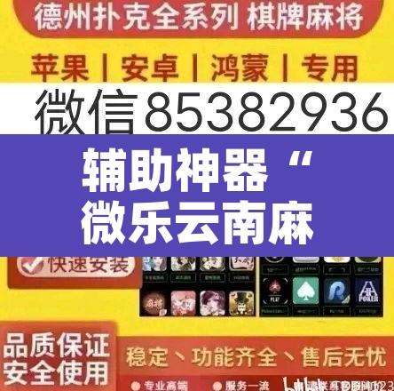 辅助神器“微乐云南麻将如何开挂”其实确实有挂