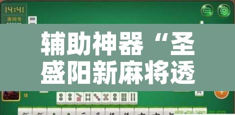 辅助神器“圣盛阳新麻将透视挂真的吗”其实确实有挂