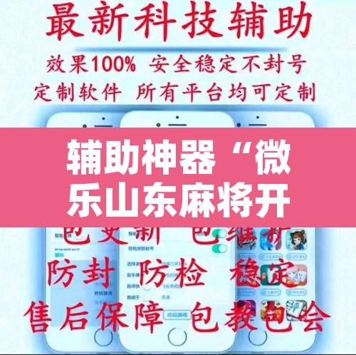 辅助神器“微乐山东麻将开挂免费下载安装”附辅助神器开挂脚本详细步骤