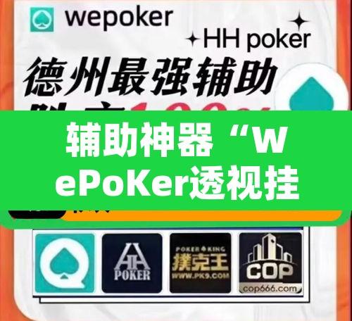 辅助神器“WePoKer透视挂作弊方法”附辅助神器开挂脚本详细步骤