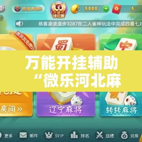 万能开挂辅助“微乐河北麻将怎么提高胜率	”附辅助神器开挂脚本详细步骤
