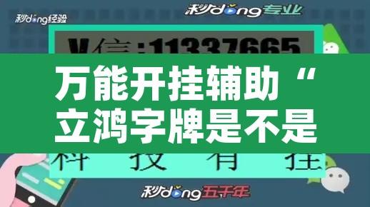 万能开挂辅助“立鸿字牌是不是有挂	”附辅助神器开挂脚本详细步骤
