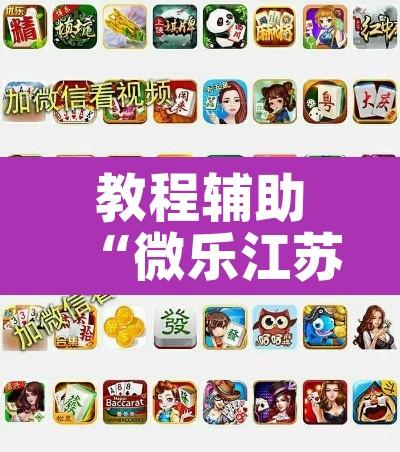 教程辅助“微乐江苏麻将万能开挂器”其实确实有挂