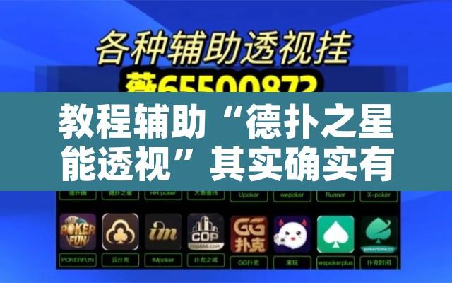 教程辅助“德扑之星能透视”其实确实有挂