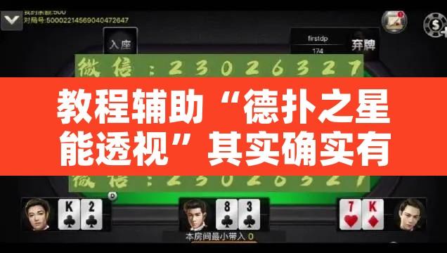 教程辅助“德扑之星能透视”其实确实有挂