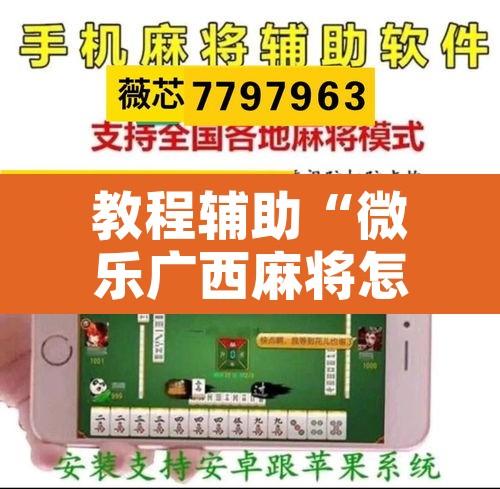 教程辅助“微乐广西麻将怎么打才会赢呢	”开挂辅助脚本+详细开挂安装教程