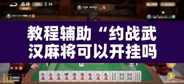 教程辅助“约战武汉麻将可以开挂吗	”其实确实有挂
