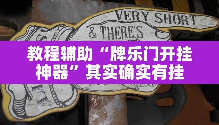 教程辅助“牌乐门开挂神器	”其实确实有挂