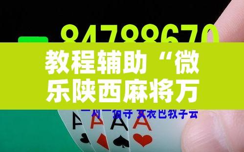 教程辅助“微乐陕西麻将万能开挂器”其实确实有挂
