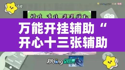万能开挂辅助“开心十三张辅助挂”其实确实有挂