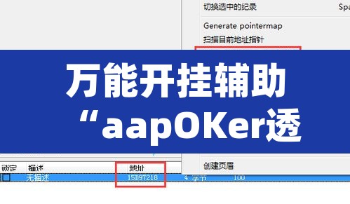 万能开挂辅助“aapOKer透视开挂辅助脚本”开挂辅助脚本+详细开挂安装教程