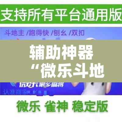 辅助神器“微乐斗地主怎么开免费的挂”开挂辅助脚本+详细开挂安装教程