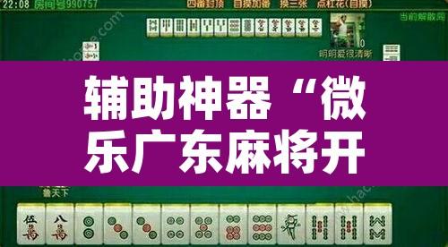 辅助神器“微乐广东麻将开挂免费下载安装	”附辅助神器开挂脚本详细步骤