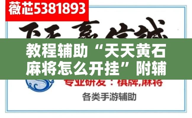 教程辅助“天天黄石麻将怎么开挂”附辅助神器开挂脚本详细步骤